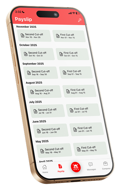 iTimeHR App Screen 1
